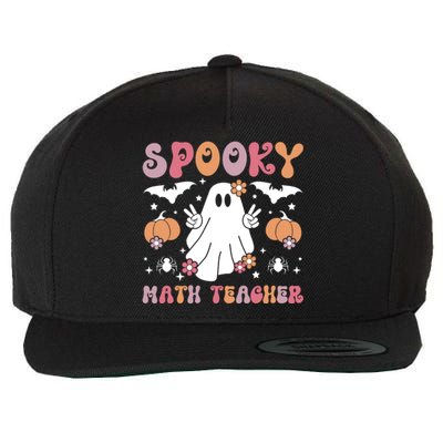 Spooky Math Teacher Halloween Mathematics Teacher Gift Wool Snapback Cap