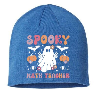 Spooky Math Teacher Halloween Mathematics Teacher Gift Sustainable Beanie