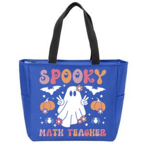 Spooky Math Teacher Halloween Mathematics Teacher Gift Zip Tote Bag