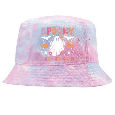 Spooky Math Teacher Halloween Mathematics Teacher Gift Tie-Dyed Bucket Hat