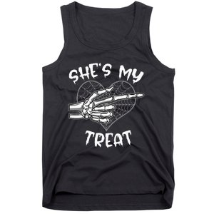 Shes My Treat Funny Halloween Matching Couple Boyfriend Tank Top