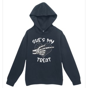 Shes My Treat Funny Halloween Matching Couple Boyfriend Urban Pullover Hoodie