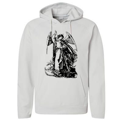 St Michael The Archangel Angel Performance Fleece Hoodie