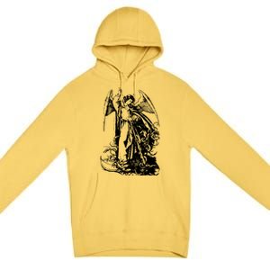 St Michael The Archangel Angel Premium Pullover Hoodie