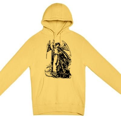 St Michael The Archangel Angel Premium Pullover Hoodie