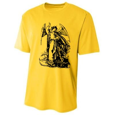 St Michael The Archangel Angel Performance Sprint T-Shirt