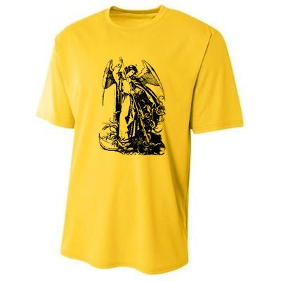 St Michael The Archangel Angel Youth Performance Sprint T-Shirt