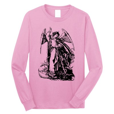 St Michael The Archangel Angel Long Sleeve Shirt