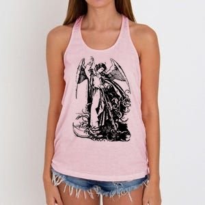 St Michael The Archangel Angel Women's Knotted Racerback Tank