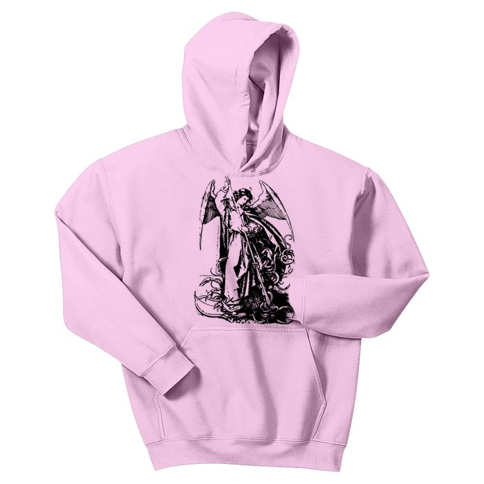 St Michael The Archangel Angel Kids Hoodie