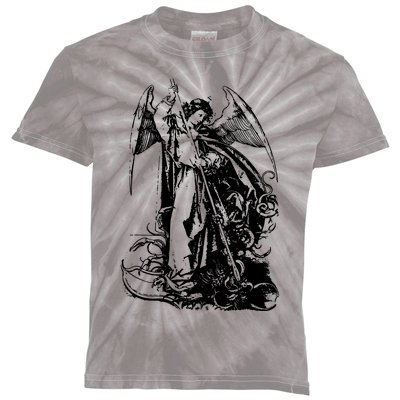 St Michael The Archangel Angel Kids Tie-Dye T-Shirt