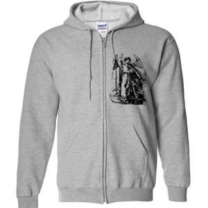 St Michael The Archangel Angel Full Zip Hoodie