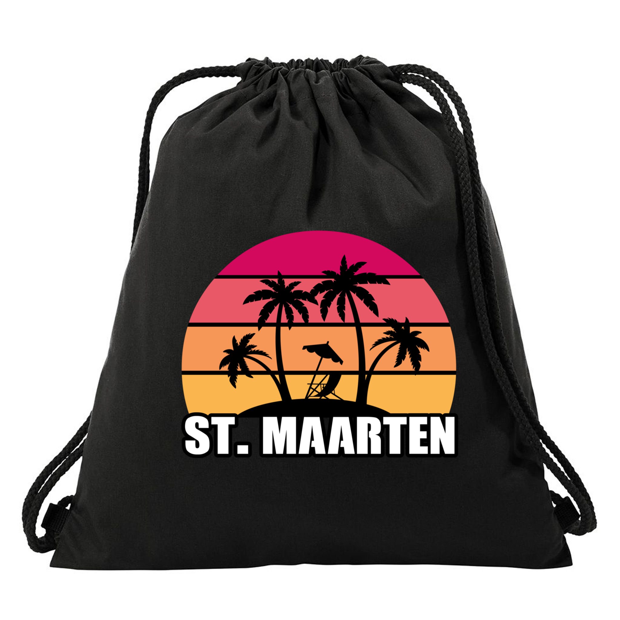 St Maarten Travel Vacation Souvenir Gift Drawstring Bag