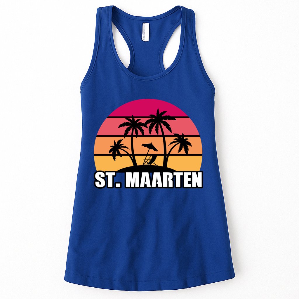 St Maarten Travel Vacation Souvenir Gift Womens Tank Top