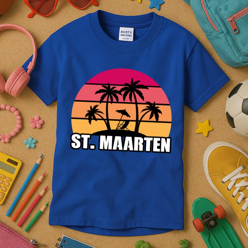 St Maarten Travel Vacation Souvenir Gift Kids T-Shirt