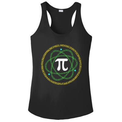 Science Math Teachers Atom Pi Symbol Apparel Pi Day Ladies PosiCharge Competitor Racerback Tank