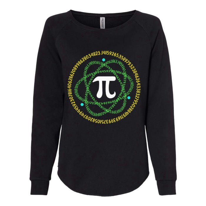 Science Math Teachers Atom Pi Symbol Apparel Pi Day Womens California Wash Sweatshirt