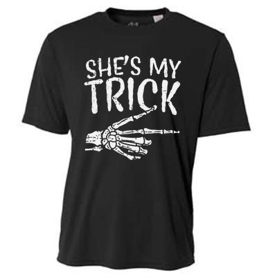 Shes My Trick Matching Couple Halloween Costume Boyfriend Cooling Performance Crew T-Shirt