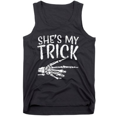 Shes My Trick Matching Couple Halloween Costume Boyfriend Tank Top