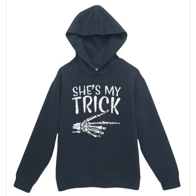 Shes My Trick Matching Couple Halloween Costume Boyfriend Urban Pullover Hoodie