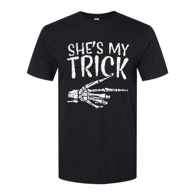 Shes My Trick Matching Couple Halloween Costume Boyfriend Softstyle CVC T-Shirt