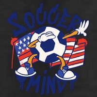 Soccer Mind USA 7 Panel Mesh Trucker Snapback Hat