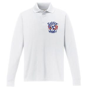 Soccer Mind USA Performance Long Sleeve Polo