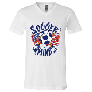 Soccer Mind USA V-Neck T-Shirt