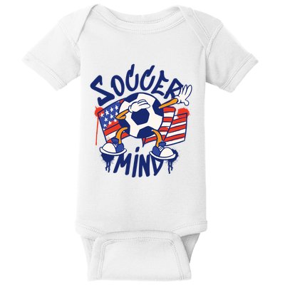 Soccer Mind USA Baby Bodysuit