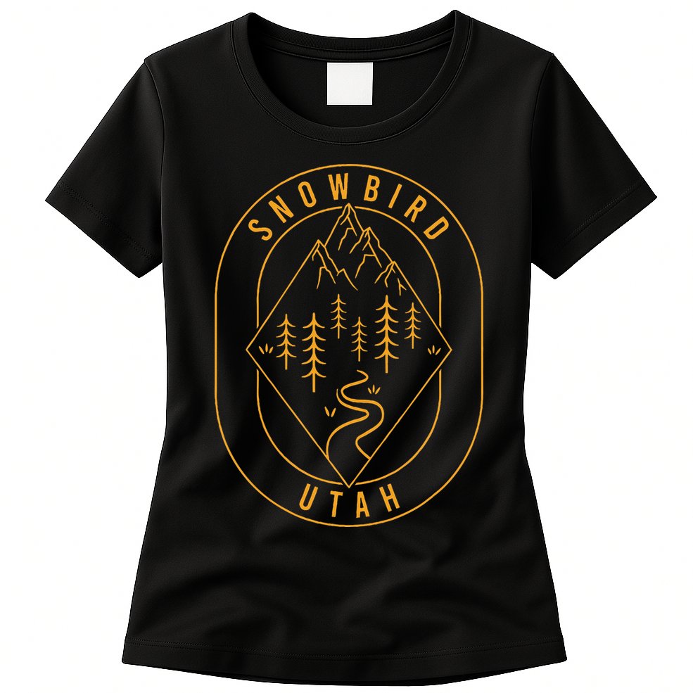 Snowbird Mountains Utah Hiking Outdoors Womens T-Shirt
