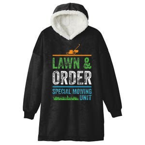 Special Mowing Unit Lawn & Order Lawn Mowers Hooded Wearable Blanket