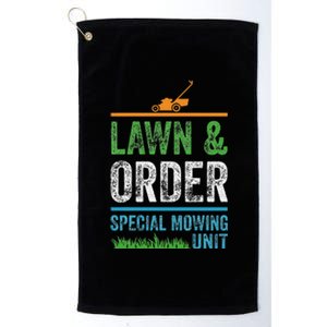 Special Mowing Unit Lawn & Order Lawn Mowers Platinum Collection Golf Towel