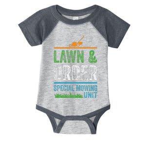 Special Mowing Unit Lawn & Order Lawn Mowers Infant Baby Jersey Bodysuit