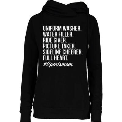 Sports Mom Uniform Washer Water Filler Baseball Mom Womens Funnel Neck Pullover Hood