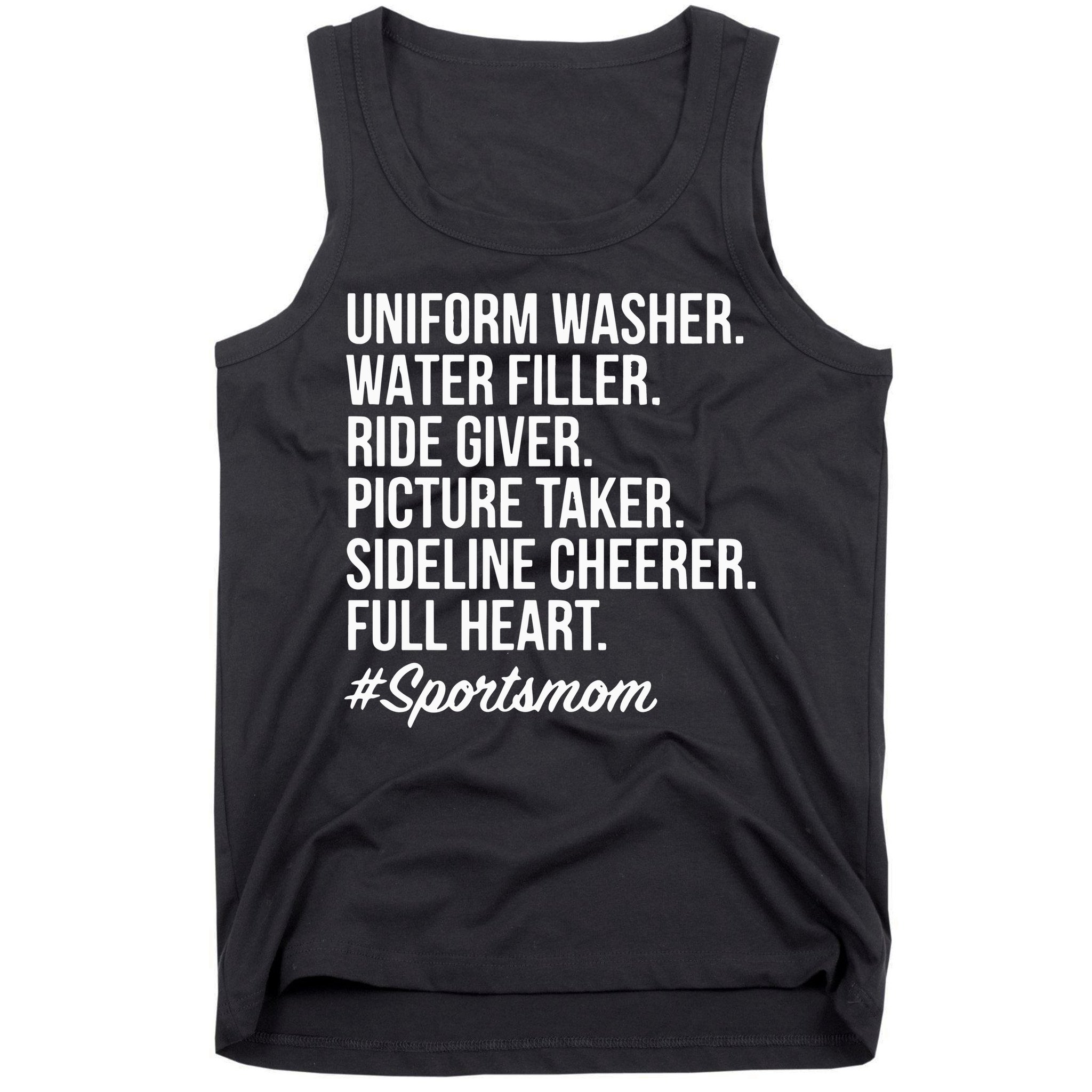 Sports Mom Uniform Washer Water Filler Baseball Mom Tank Top