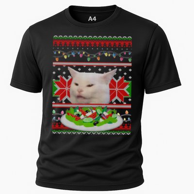 Smug Table Cat Meme Ugly Christmas Performance Shirt