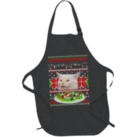 Smug Table Cat Meme Ugly Christmas Apron