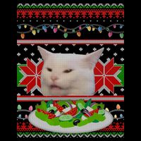 Smug Table Cat Meme Ugly Christmas Mug