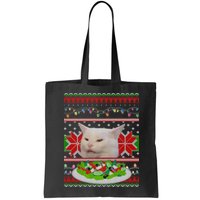 Smug Table Cat Meme Ugly Christmas Bag