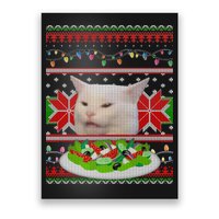 Smug Table Cat Meme Ugly Christmas Poster