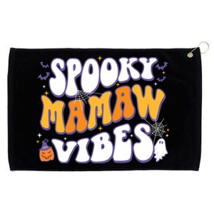 Spooky Mamaw Vibes Halloween Cool Gift Grommeted Golf Towel