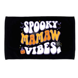 Spooky Mamaw Vibes Halloween Cool Gift Microfiber Hand Towel