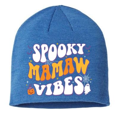 Spooky Mamaw Vibes Halloween Cool Gift Sustainable Beanie