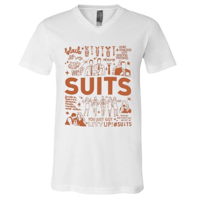 Suits Movie Vintage Harvey Specter Vintage V-Neck T-Shirt