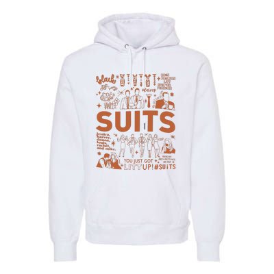 Suits Movie Vintage Harvey Specter Vintage Premium Hoodie