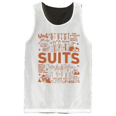 Suits Movie Vintage Harvey Specter Vintage Mesh Reversible Basketball Jersey Tank