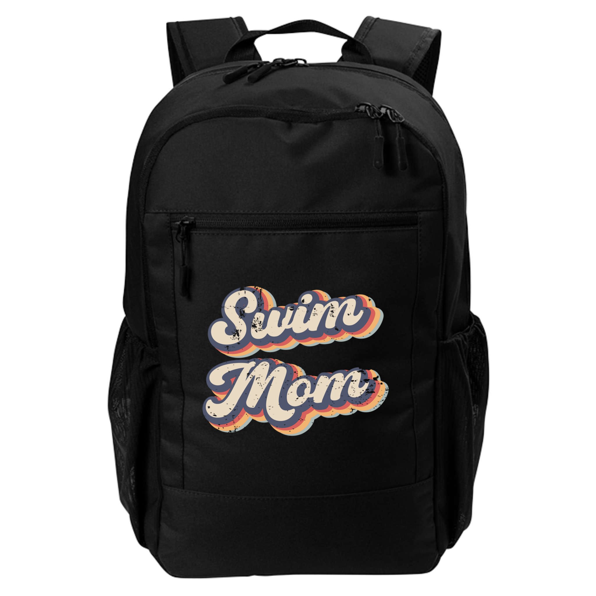 Swim Mom Vintage Rainbow Gift Backpack