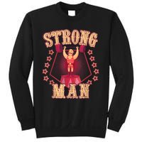 Strong Man Vintage Retro Circus Carnival Birthday Party Sweatshirt