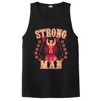 Strong Man Vintage Retro Circus Carnival Birthday Party PosiCharge Competitor Tank