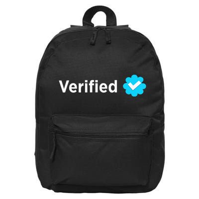 Social Media Verified Account With Check Mark Badge 16 in Basic Backpack